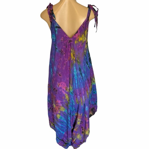 Kathmandu Imports Tie Dye Harem Jumpsuit One Size NWT - Picture 2 of 6